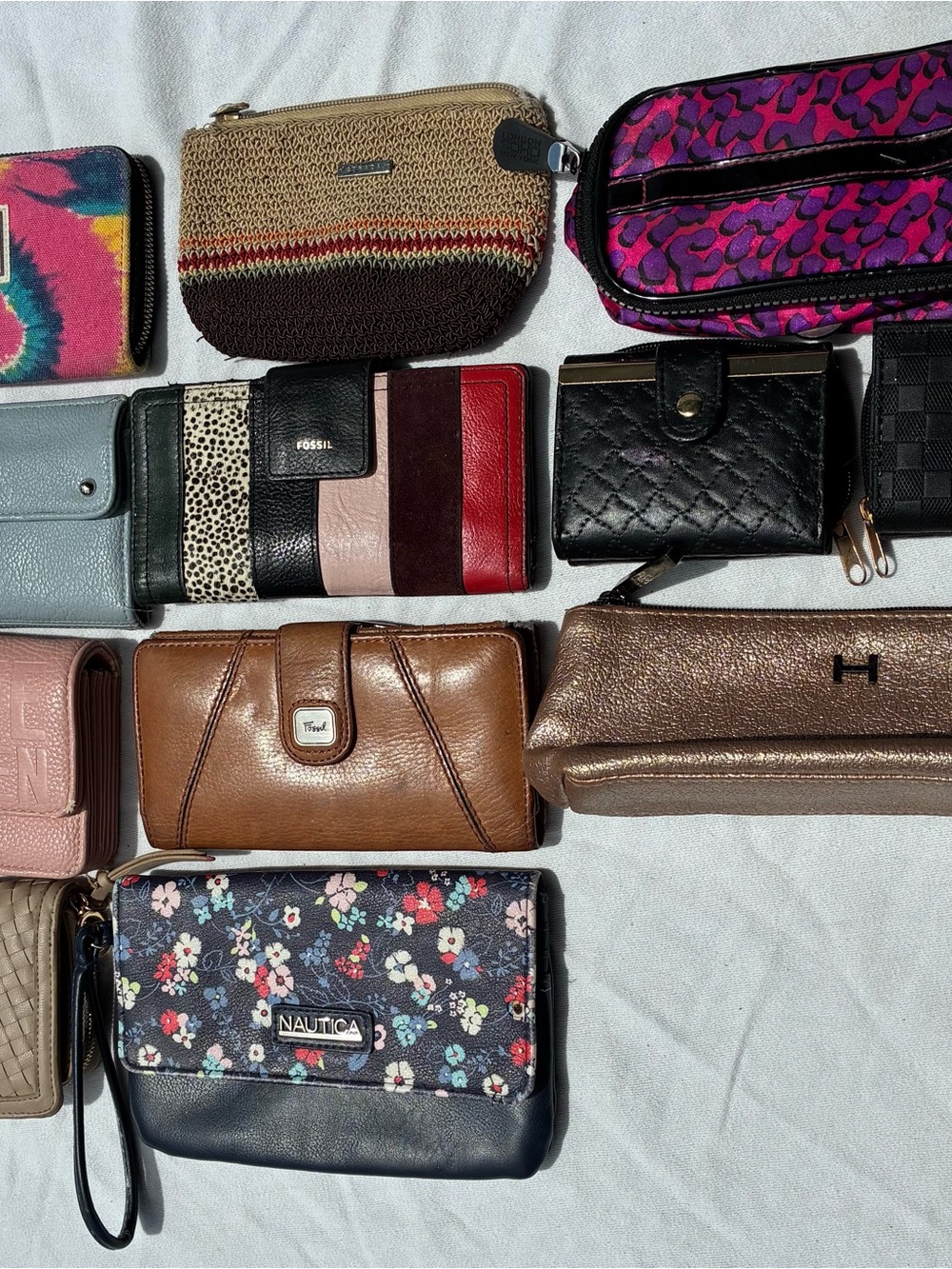 Assorted Women’s Wristlet Pouches Wallets and Coin Purses - Bundle